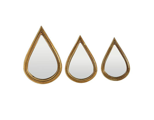 Lot de 3 miroirs goutte