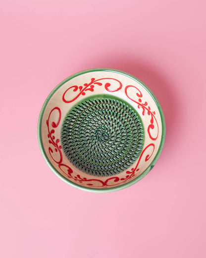 Assiette râpe à ail - Céramique traditionnelle moyenne - Alhambra