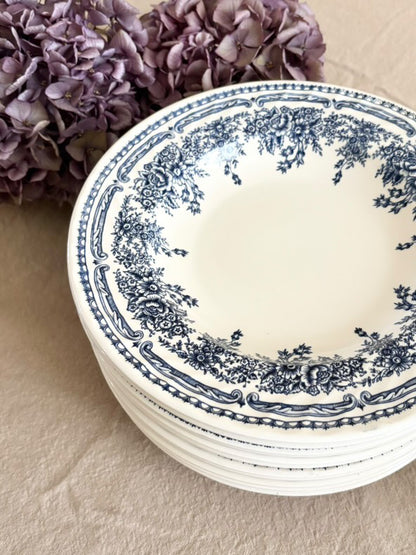 Assiettes semi creuses vintage