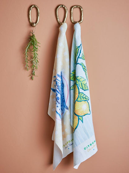 Maxima Serviette de cuisine, Jaune, Microfibre