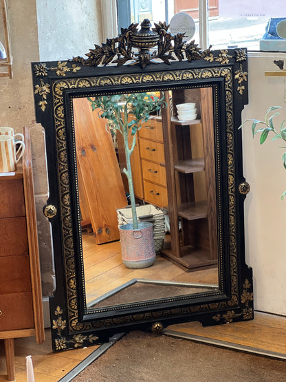 Miroir style Napoléon avec fronton- 84xH124cm