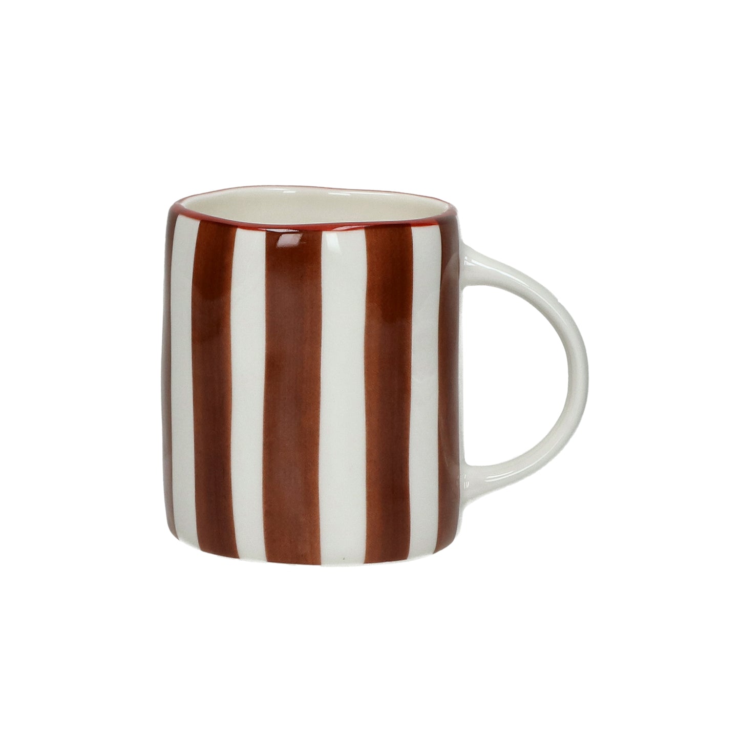 Mug Porcelaine Mykonos rayures rouilles