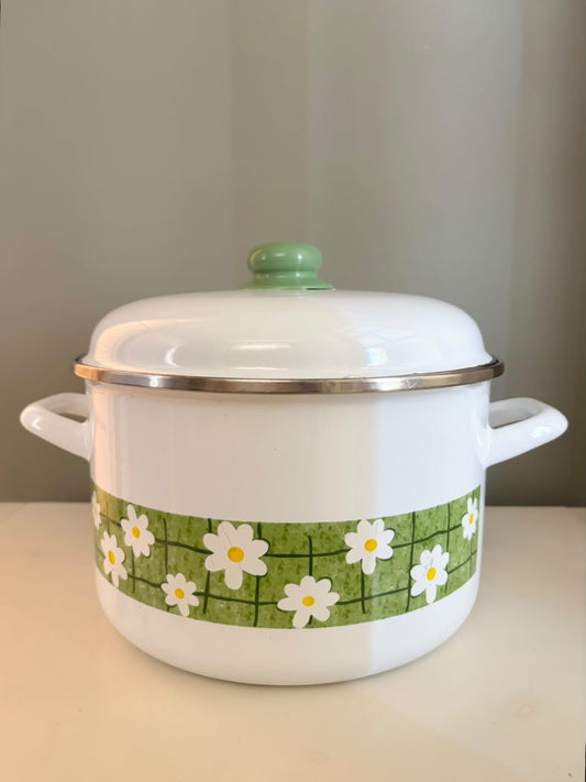 Casserole / Fait-tout vintage marguerite