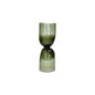 Vase / photophore - Diabolo - verre - DIA 11,5 x H 32 cm - vert