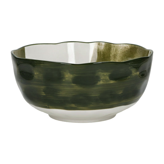 Saladier LABO - porcelaine - DIA 24 x H 11,5 cm - vert
