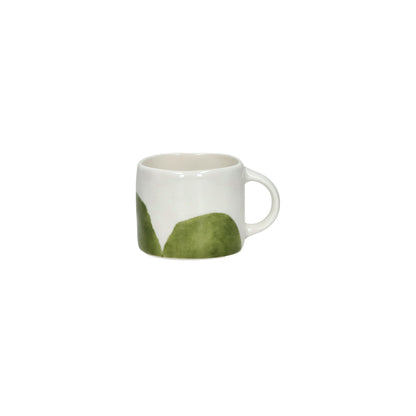 Tasse à expresso LABO 11,5 CL - porcelaine - L 9.2 x W 7 x H 6 cm - vert