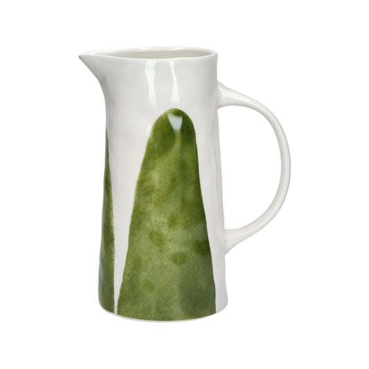 Pichet LABO - porcelaine - L 19 x W 12,5 x H 23,5 cm - vert