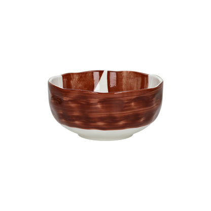 Bol à soupe LABO - porcelaine - DIA 15,2 x H 6 cm - rouille
