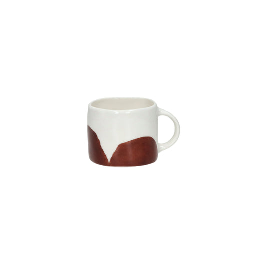 Tasse à expresso LABO 11,5 CL - porcelaine - L 9.2 x W 7 x H 6 cm - rouille