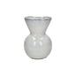 Vase Poppy - faïence - DIA 13 x H 19 cm - blanc