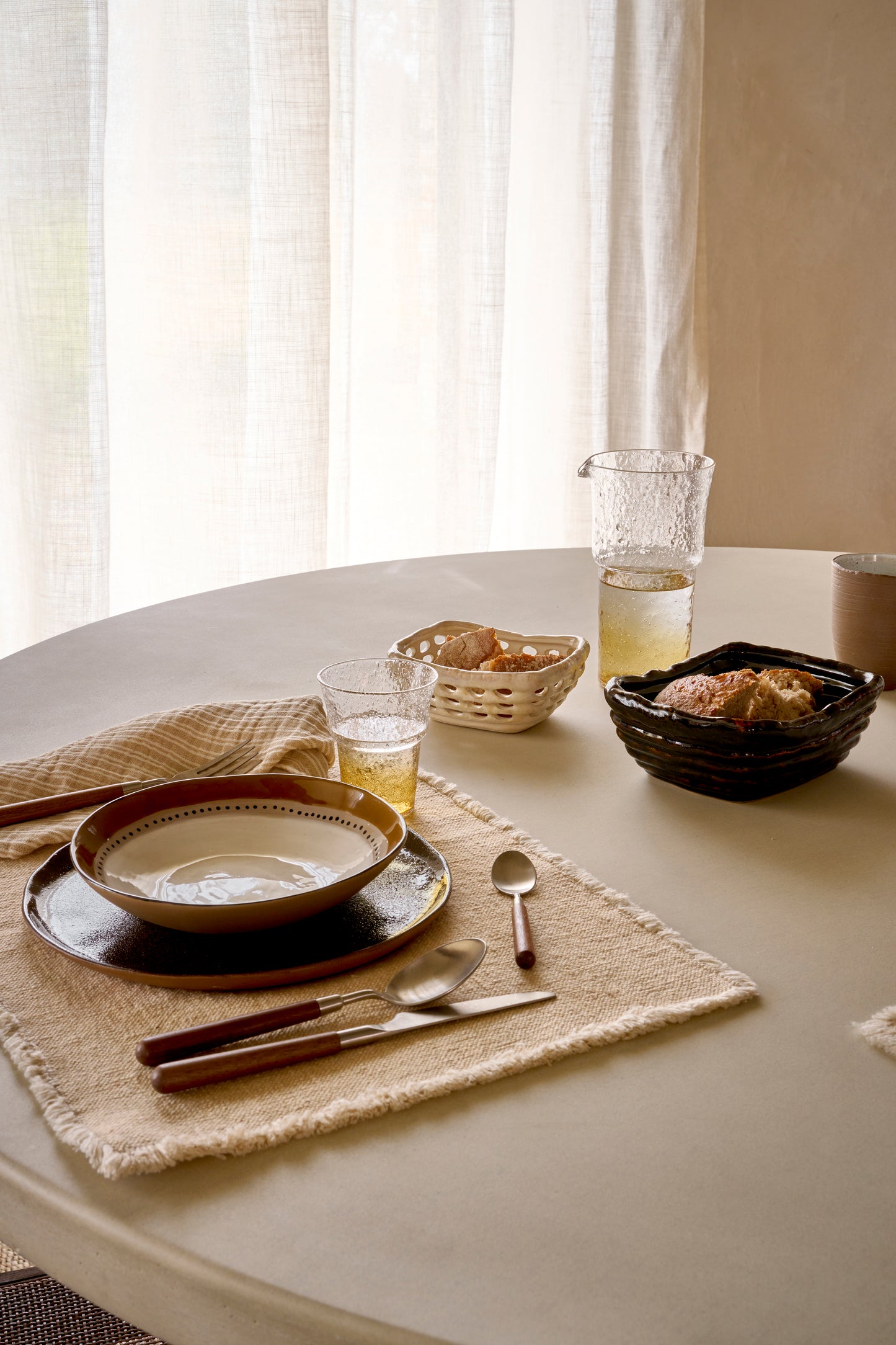 Carafe 100 CL - verre / verre - DIA 11 x H 20 cm