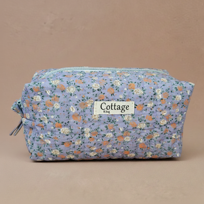 Trousse  de toilette XL 100 % coton  : Tulipe jaune