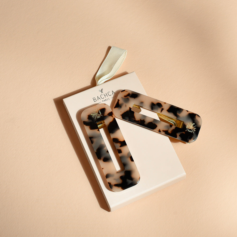 Barrettes Écaille x2