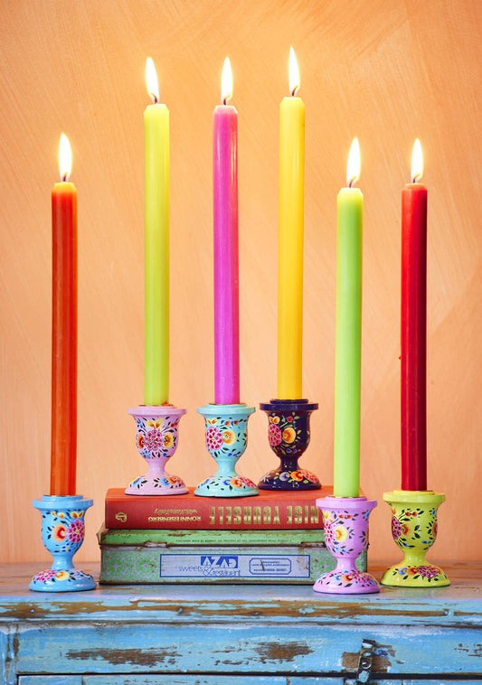 Chandelier Kashmiri peint à la main