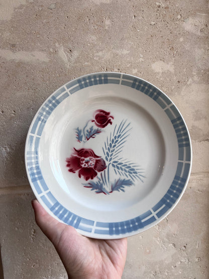 Assiettes plates vintage Terre de fer