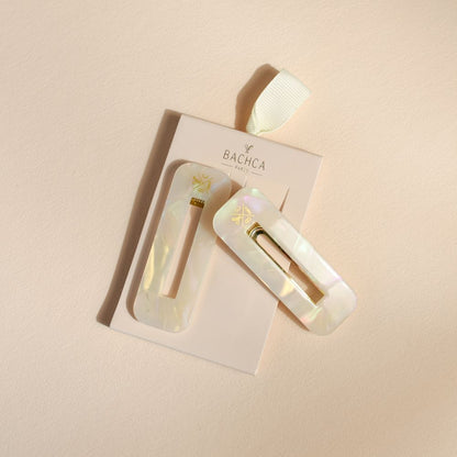Barrettes Nacre x2