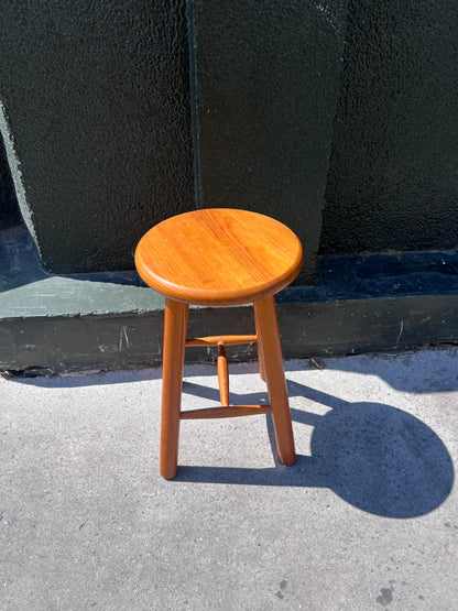 Tabouret bois doré vintage