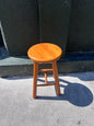 Tabouret bois doré vintage