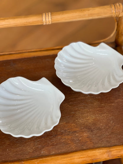 Coupelles coquillages en céramique vintage