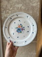 Assiettes plates vintage bouquet provincial