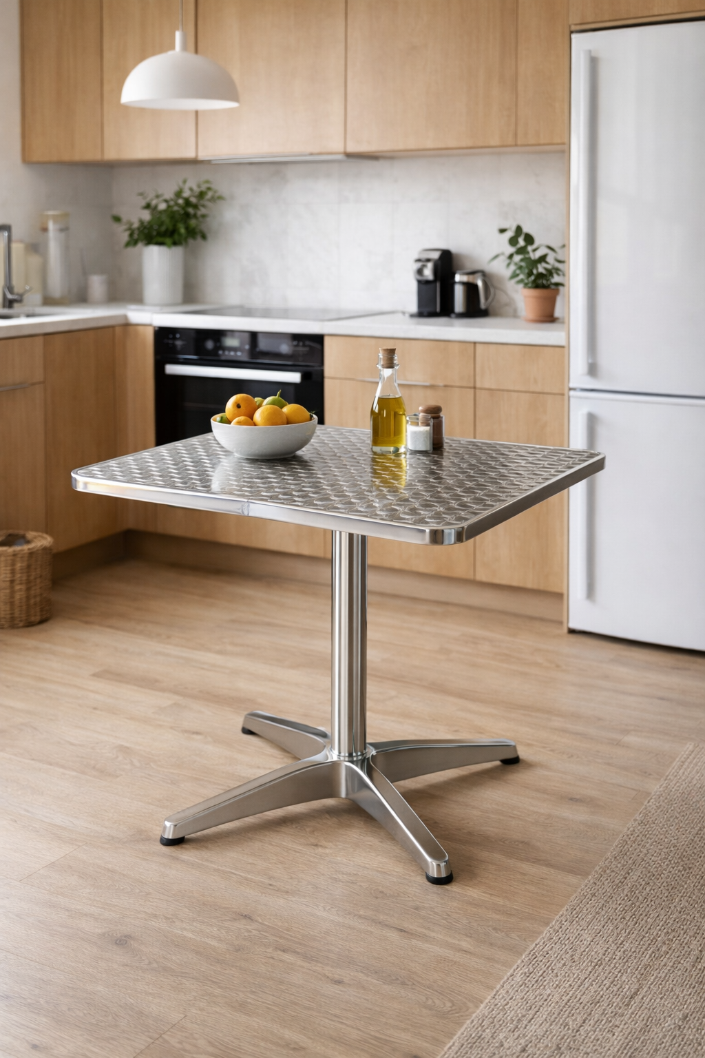 Table à manger vintage chrome