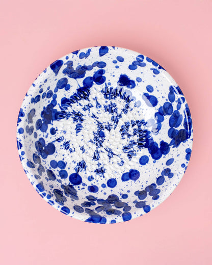 Assiette râpe à ail en céramique - bleu perse moyen: SANS EMBALLAGE