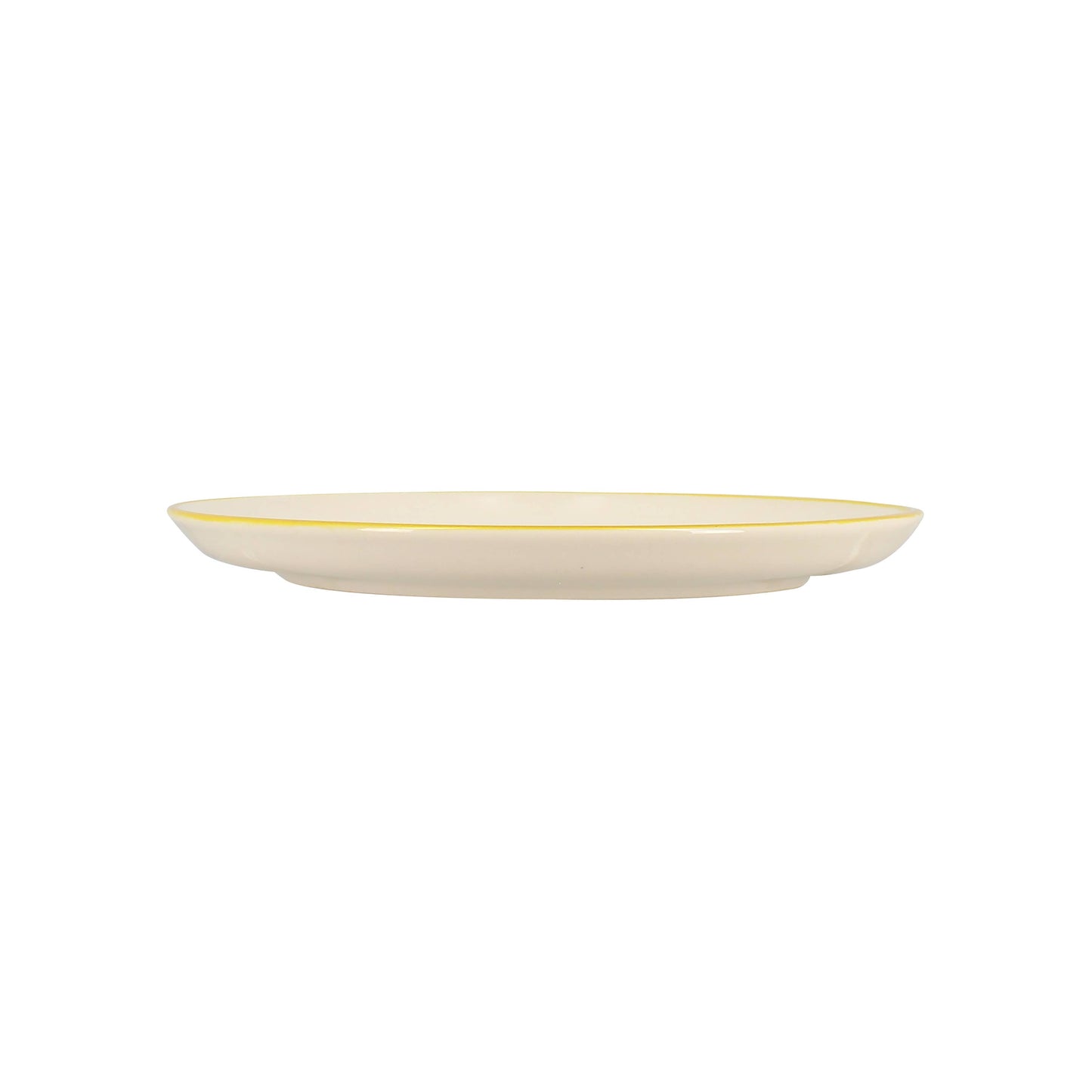 Assiette à dessert 20cm en grès CITRON