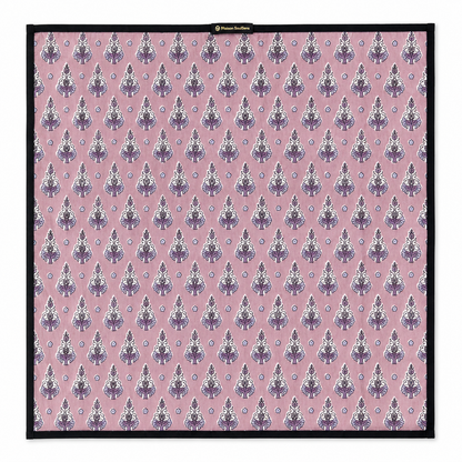 Lot de 4 Serviettes de tables en coton Block Print: Arabesque GM