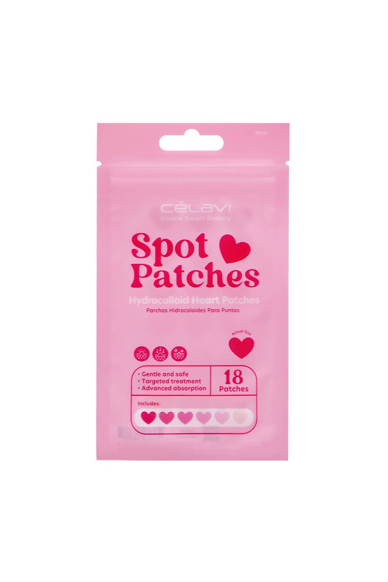Patchs hydrocolloïdes anti‑acné en forme de cœur
