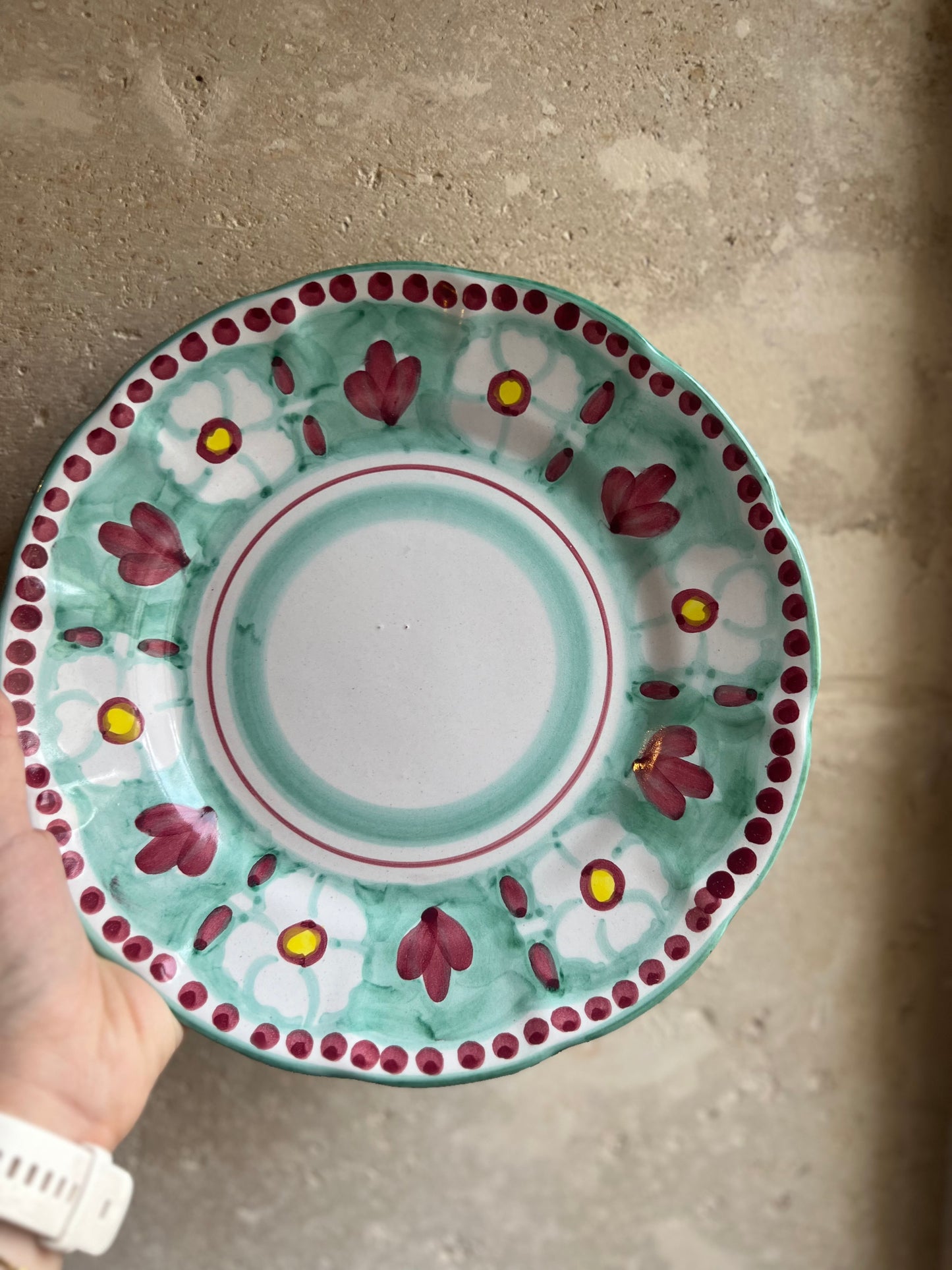 Assiettes italiennes peintes main