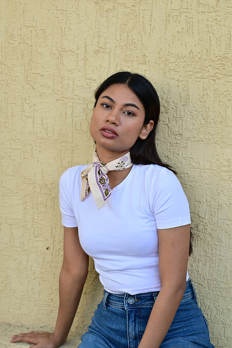 PETIT FOULARD ANASTASE LATTE - Byzantine