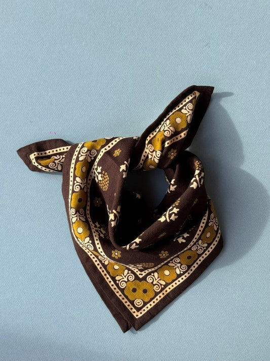 PETIT FOULARD ANASTASE CHOCOLAT - Byzantine
