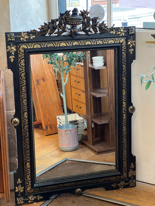 Miroir style Napoléon avec fronton- 84xH124cm