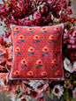 Coussin Zharai, Rouge, Coton