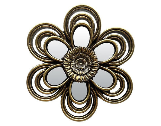 DÉCO MURALE FLEUR MIROIR DIAM 11CM