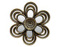DÉCO MURALE FLEUR MIROIR DIAM 11CM