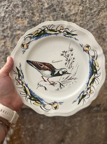 Assiettes plates vintage Sologne - Tourne-pierre
