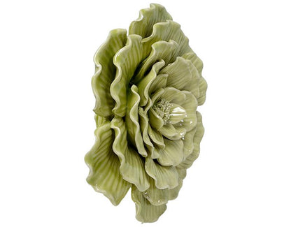 DÉCO MURALE FLEUR CÉRAMIQUE 17,5cm