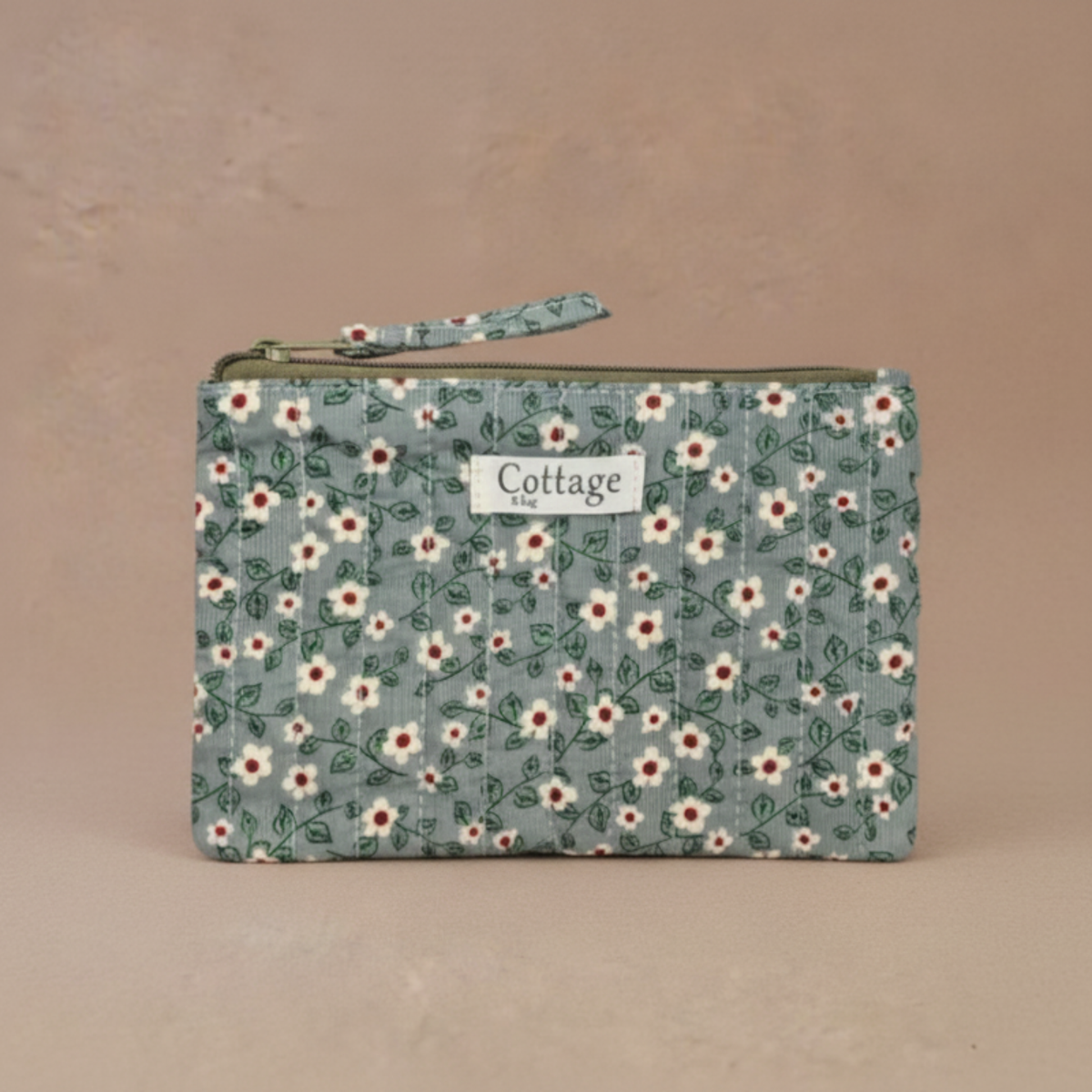 Pochette plate  100 % coton  : Vv orange