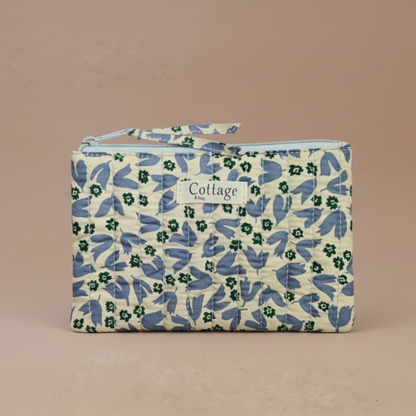 Pochette plate  100 % coton  : Vv moutarde