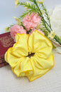 Chouchou à carreaux vichy 20cm FQ57: Jaune / Synthétique