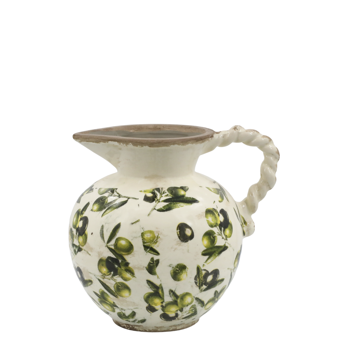 Pichet Olive avec motif d'olives