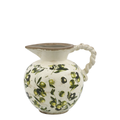 Pichet Olive avec motif d'olives