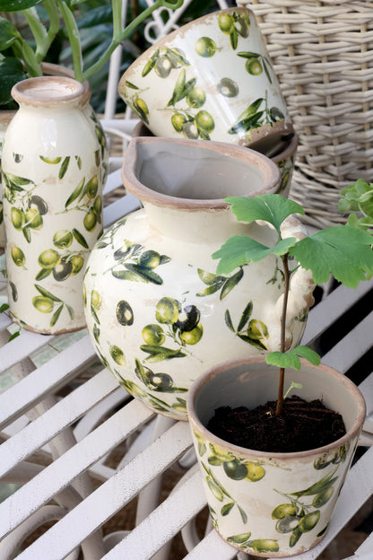 Pichet Olive avec motif d'olives