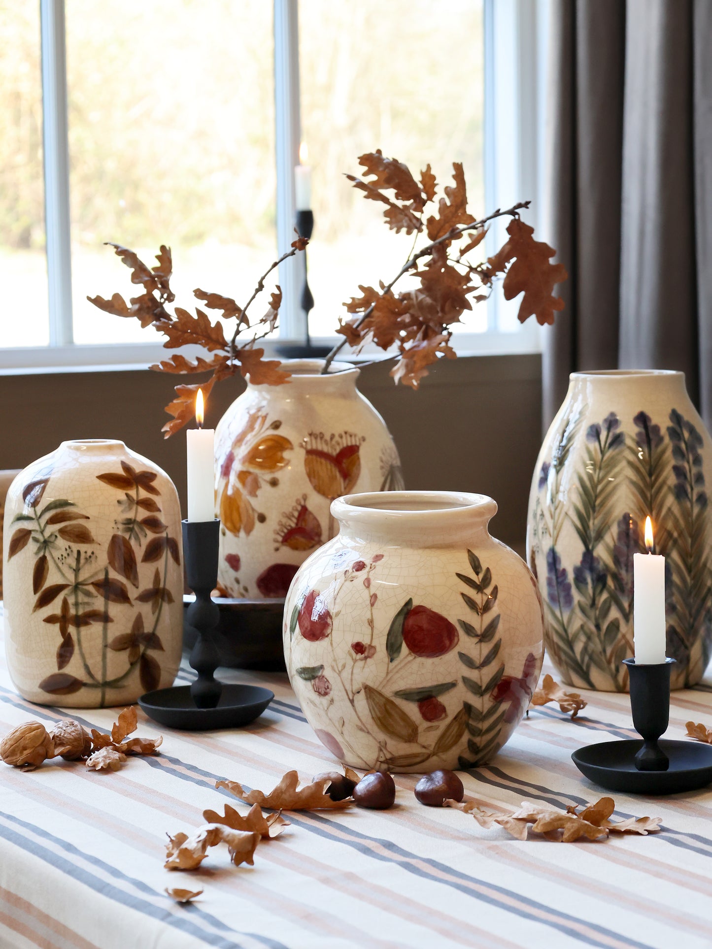 Vase avec motif florale