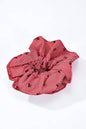 Chouchou vichy rouge motif cerises 12cm