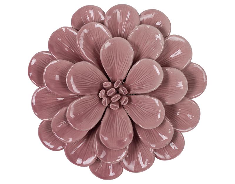 DÉCO MURALE FLEUR CÉRAMIQUE 20.7CM