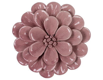 DÉCO MURALE FLEUR CÉRAMIQUE 20.7CM