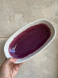 SALADIER OVAL N2 (14x25) - COLOR - Prune / Camurza