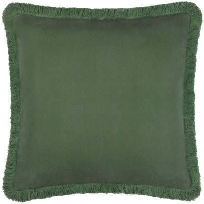 Coussin Jacquard Hedera Vert: Vert / Garni en polyester / 45 x 45 cm